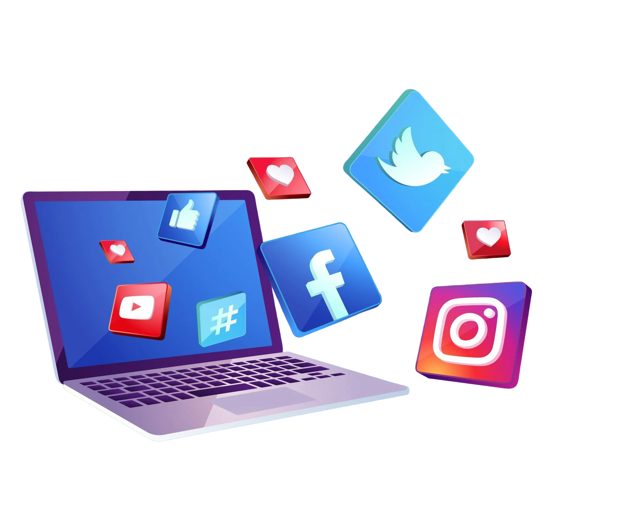3d-social-media-icon-with-laptop-dekstop